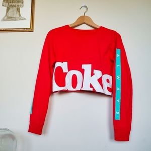 Coke Crop Top Size XS